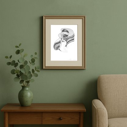 Genrikh Frid – "Rabbi" (2003) | Original Pencil on Paper | 12″ × 16″
